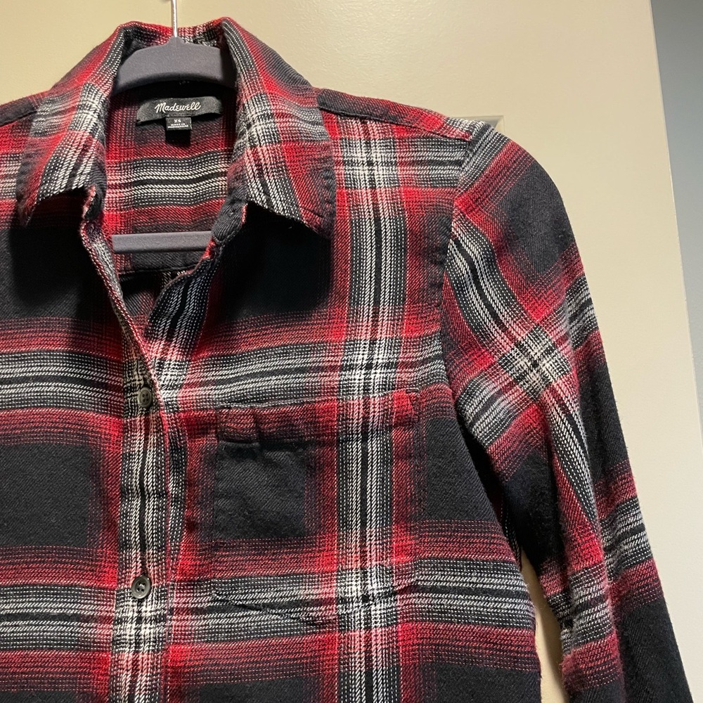 Madewell Classic Ex-Boyfriend Shirt in Collins Plaid - Picture 6 of 9